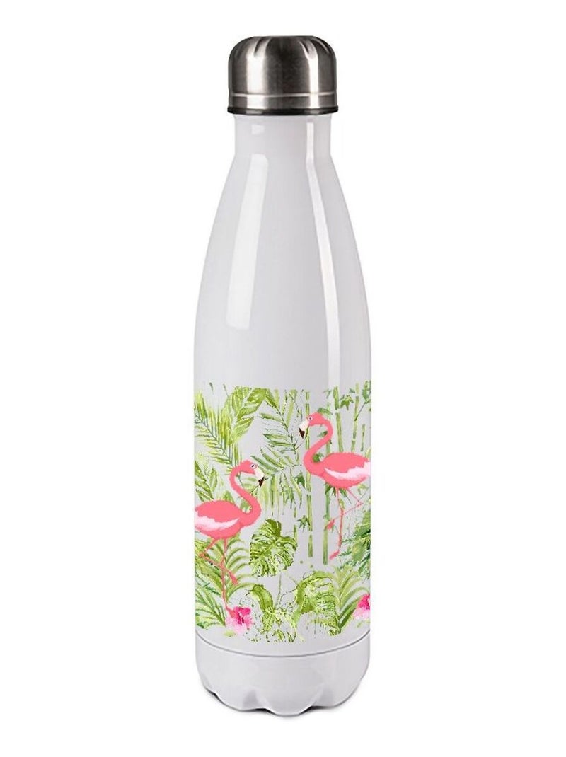 Bouteille isotherme en inox 750 ml flamants roses Blanc - Kiabi