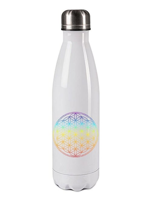 Bouteille isotherme en inox 750 ml fleur de vie - Kiabi
