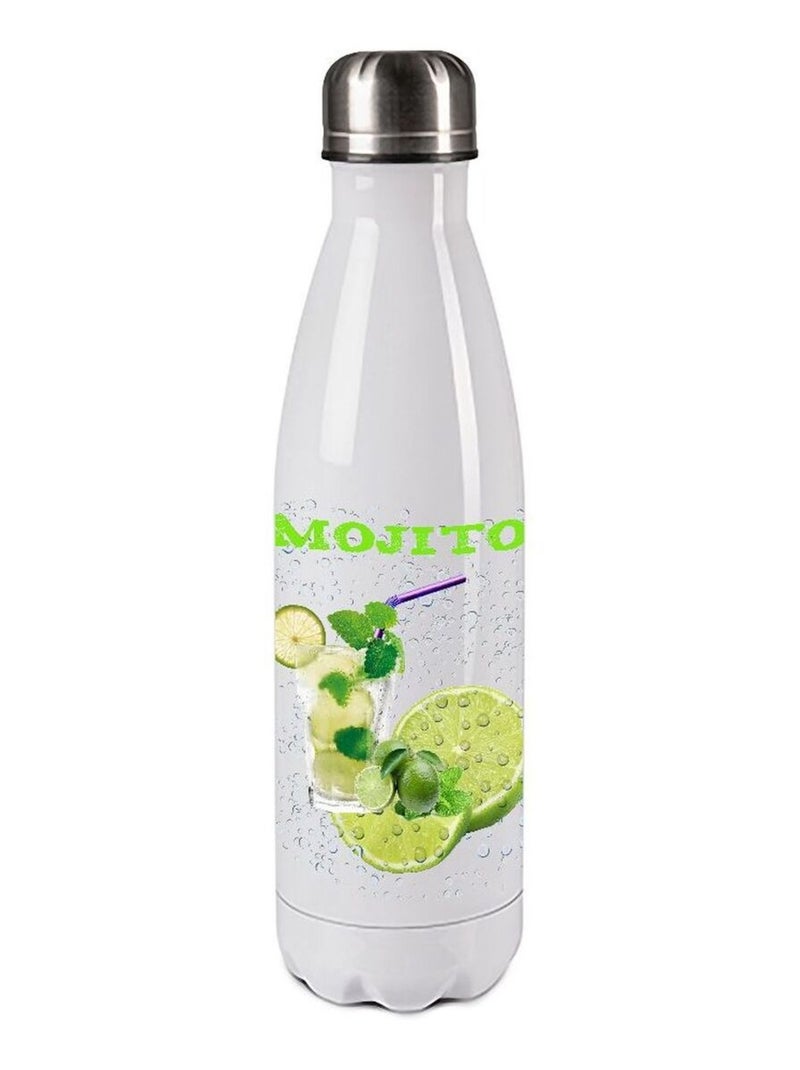 Bouteille isotherme en inox 750 ml mojito Blanc - Kiabi