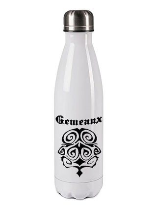 Bouteille isotherme en inox 750 ml signe astrologique gémeaux