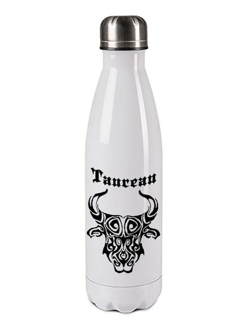 Bouteille isotherme en inox 750 ml signe astrologique taureau - Kiabi