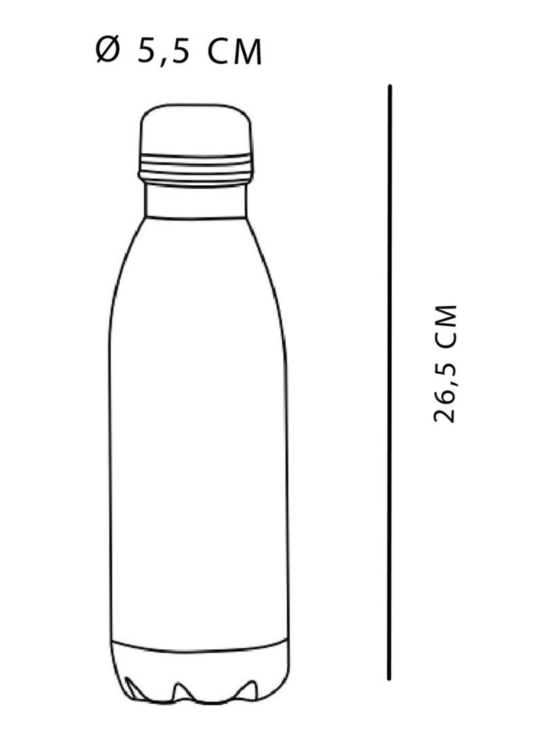 Bouteille isotherme en inox KITCHEN Blanc - Kiabi