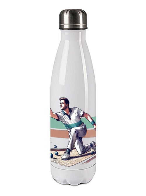 Bouteille isotherme en inox pétanque - Kiabi