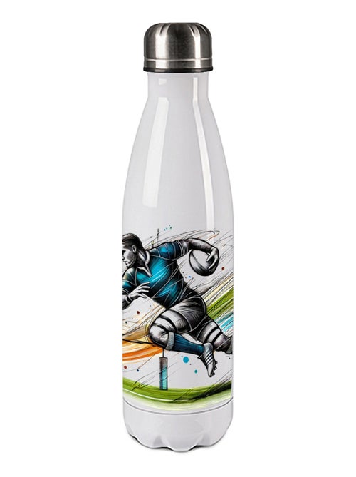 Bouteille isotherme en inox Rugby - Kiabi