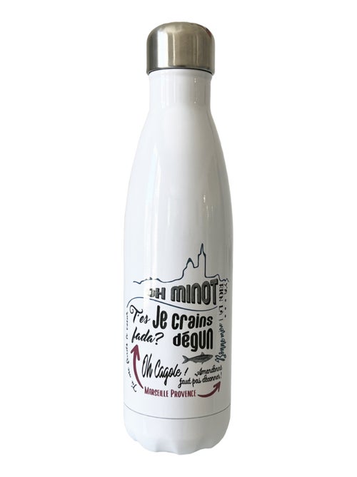 Bouteille isotherme Marseille en inox - Kiabi