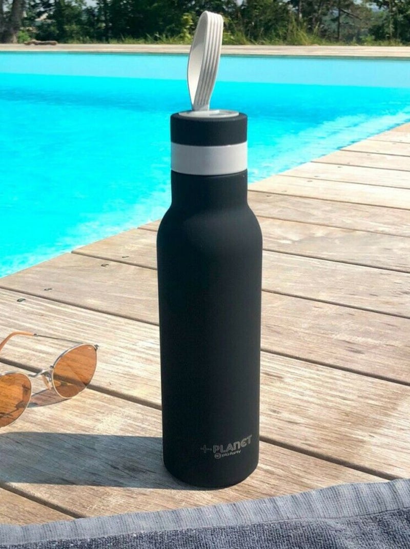 Bouteille isotherme noire mat 500 ml Noir - Kiabi