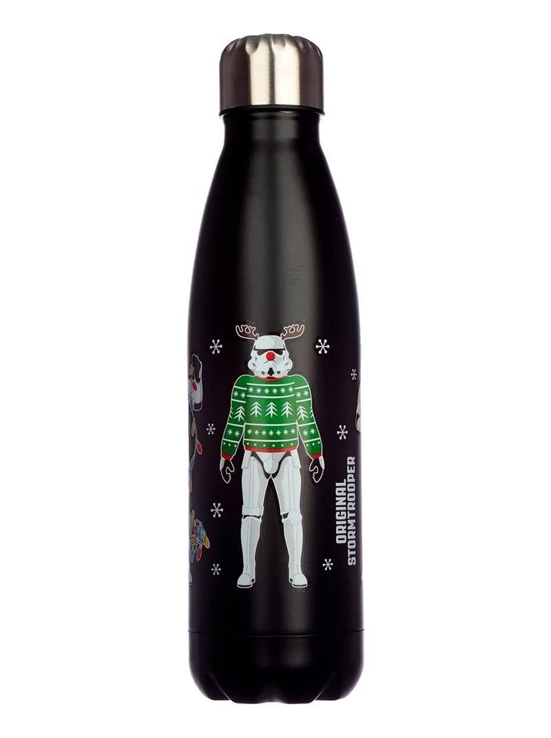 Bouteille isotherme ou Gourde 500ml Stormtrooper de Noël Noir - Kiabi