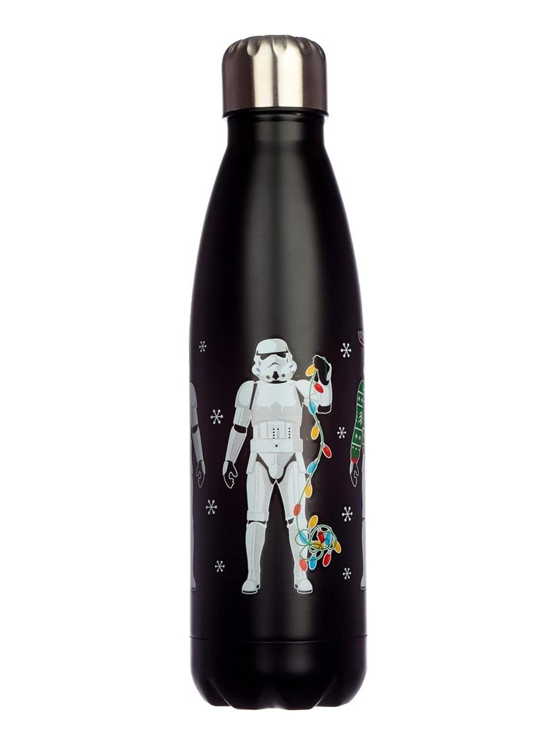 Bouteille isotherme ou Gourde 500ml Stormtrooper de Noël Noir - Kiabi