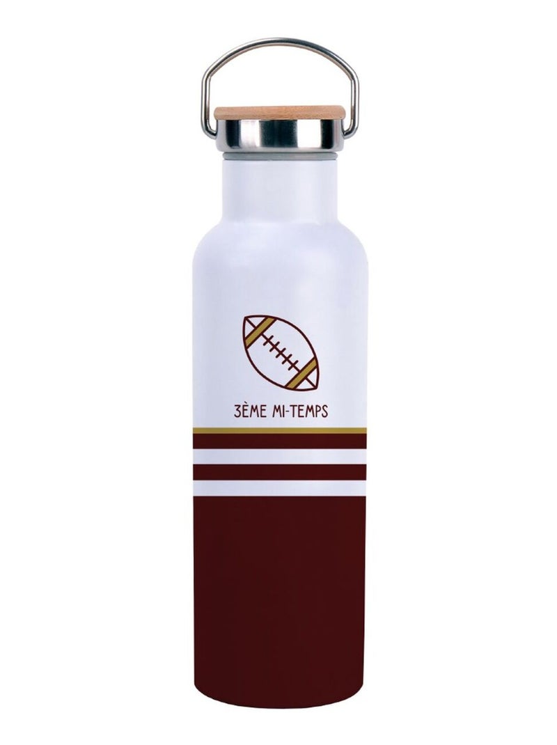 Bouteille isotherme Rugby Blanc - Kiabi