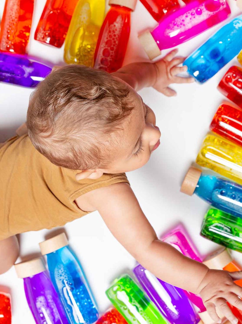 Bouteille sensorielle Float magic, Flottante Petit Boum Jaune - Kiabi