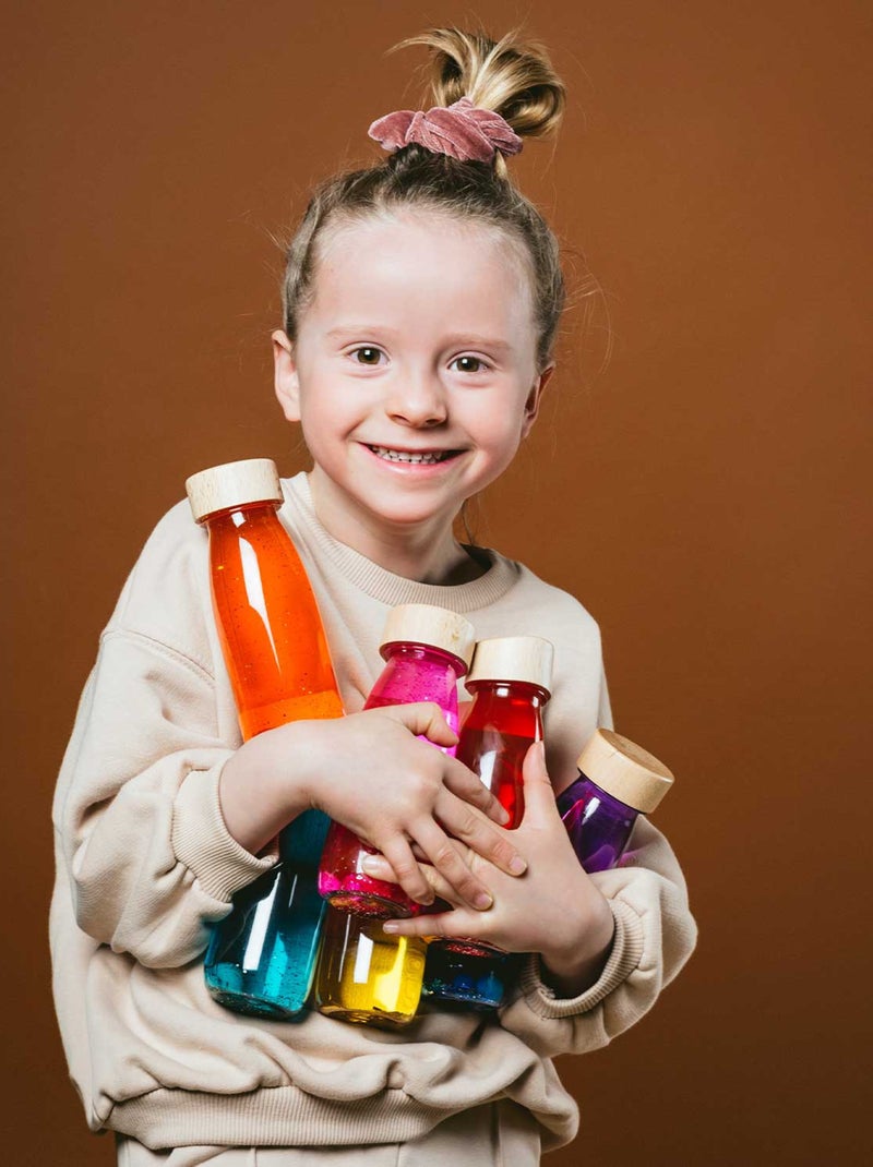 Bouteille sensorielle Float magic, Flottante Petit Boum Jaune - Kiabi