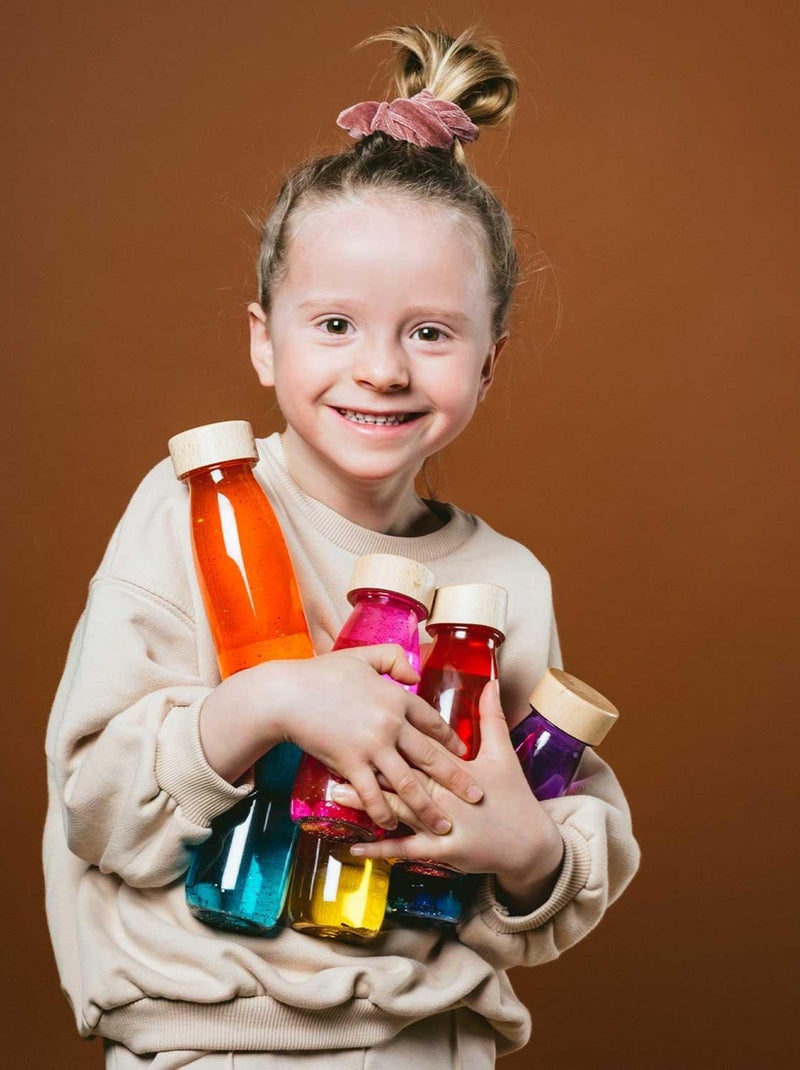 Bouteille sensorielle Float magic, Flottante Petit Boum Rose - Kiabi