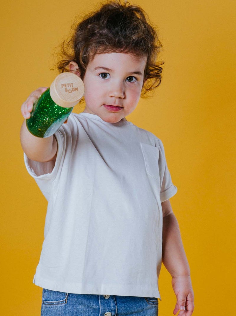 Bouteille sensorielle Float magic, Flottante Petit Boum Vert - Kiabi