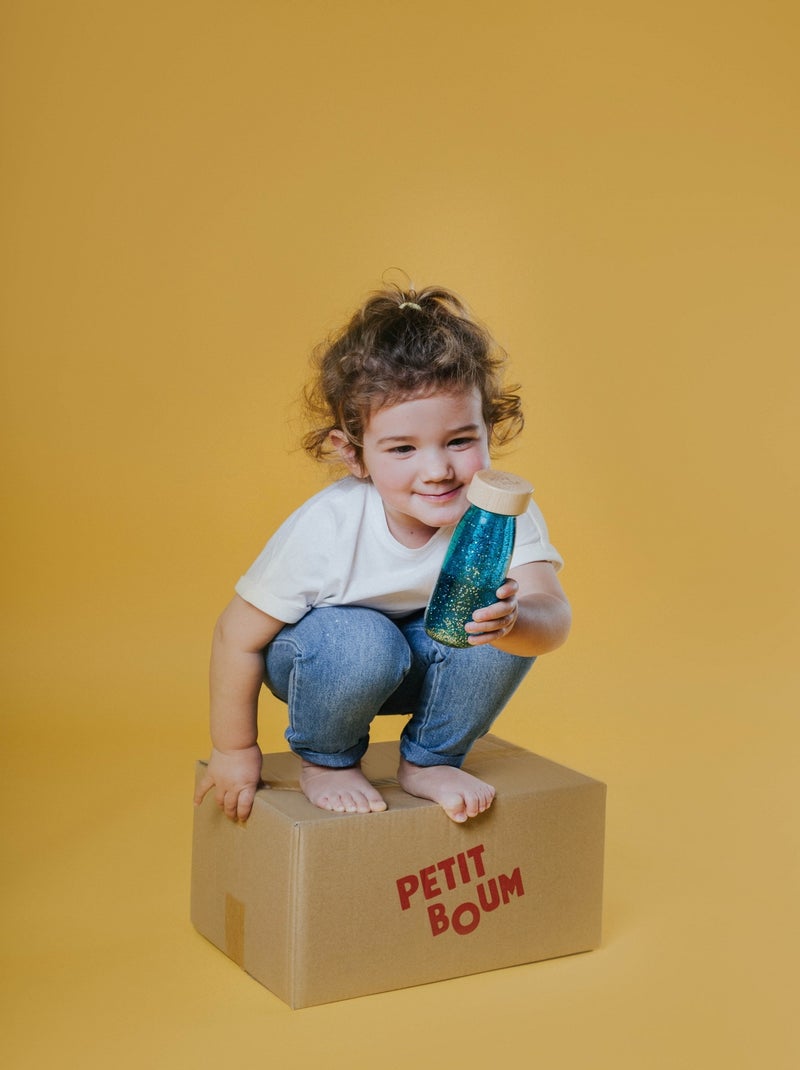 Bouteille sensorielle Float turquoise Bleu - Kiabi