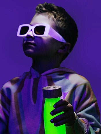 Bouteille sensorielle Jaune fluorescente