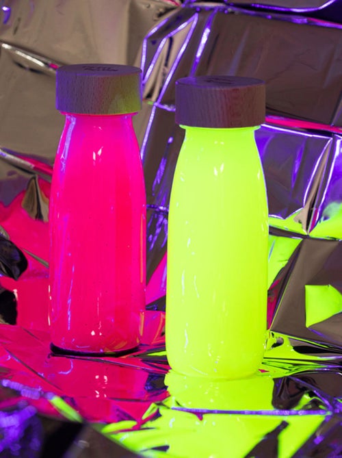 Bouteille sensorielle Jaune fluorescente - Kiabi