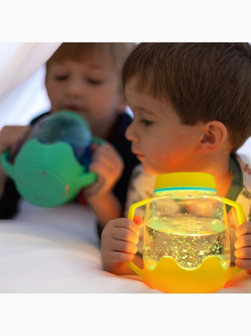 Bouteille sensorielle lumineuse  Glo Pals Jaune - Kiabi