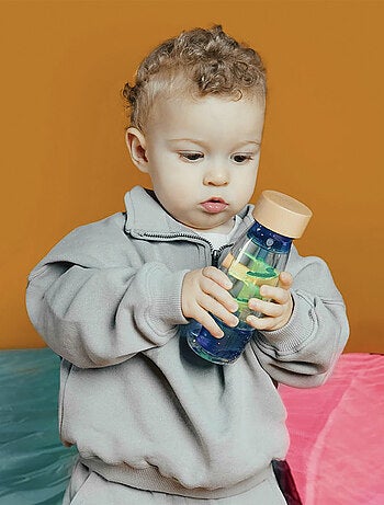 Bouteille sensorielle Move, Spirale bleue Petit Boum