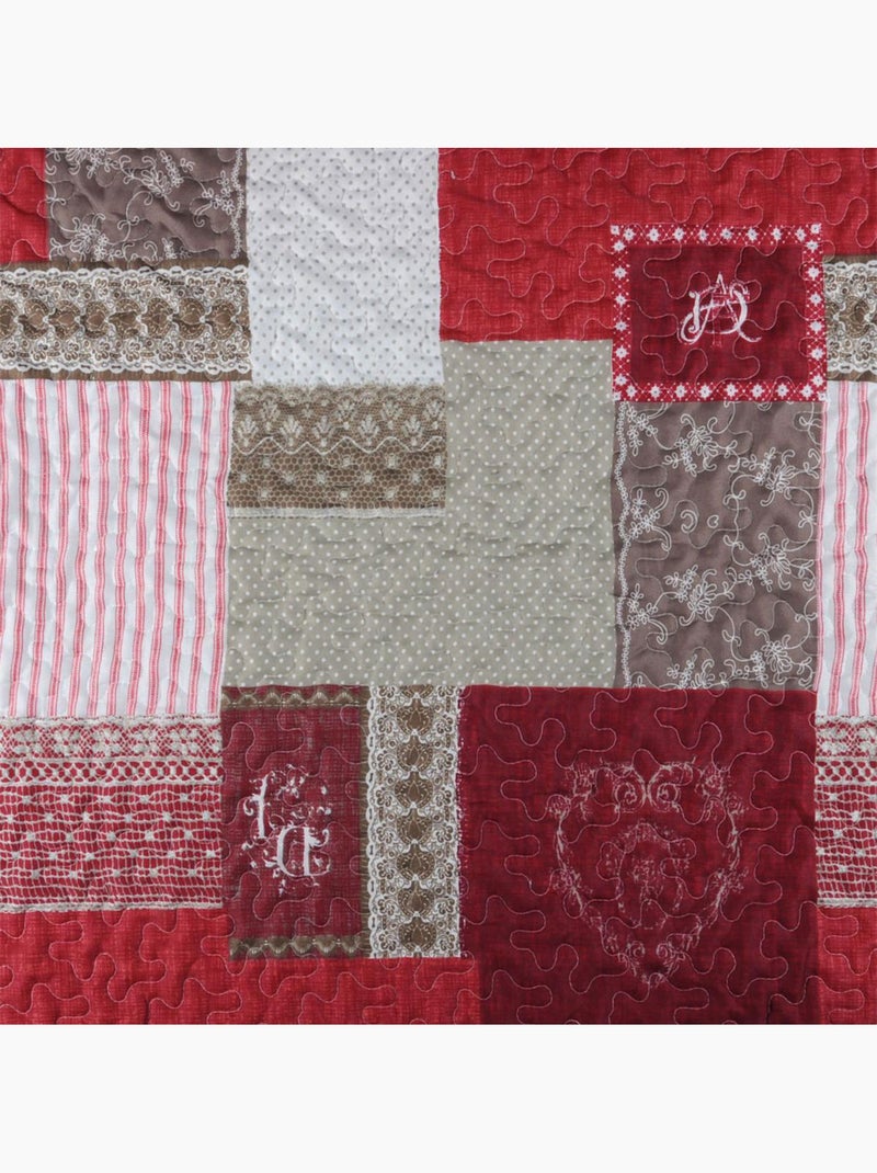 Boutis Arkansas avec 2 taies assorties Rouge - Kiabi