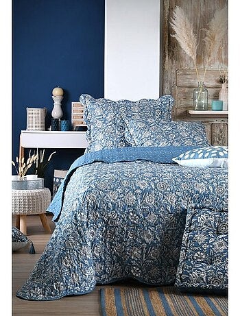 Boutis avec taie(s) et sac Julianne bleu