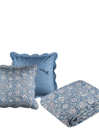 Boutis  avec taie(s) et sac Julianne bleu