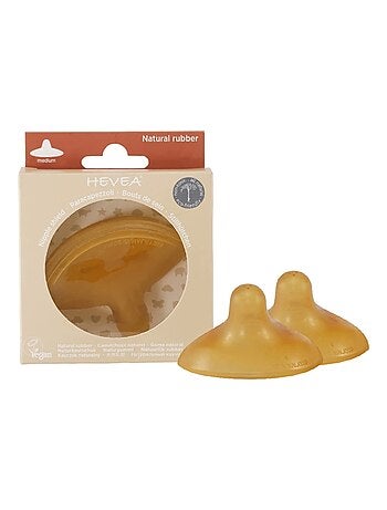 Bouts de sein en caoutchouc naturel - lot de 2