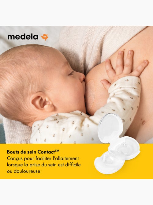 Bouts de sein Medela Contact - Silicone doux, protège mamelons sensibles, facilite la prise du sein - Kiabi