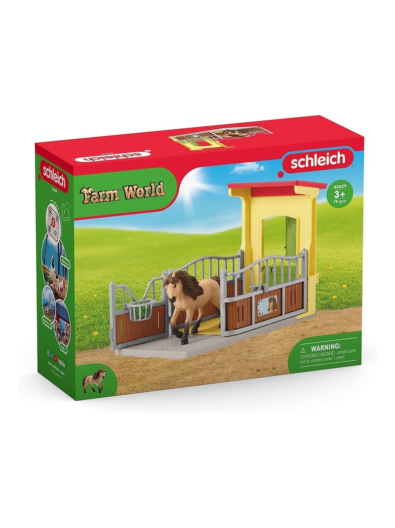 Box avec Poney Icelandais - Extension Ferme Educative Multicolore - Kiabi