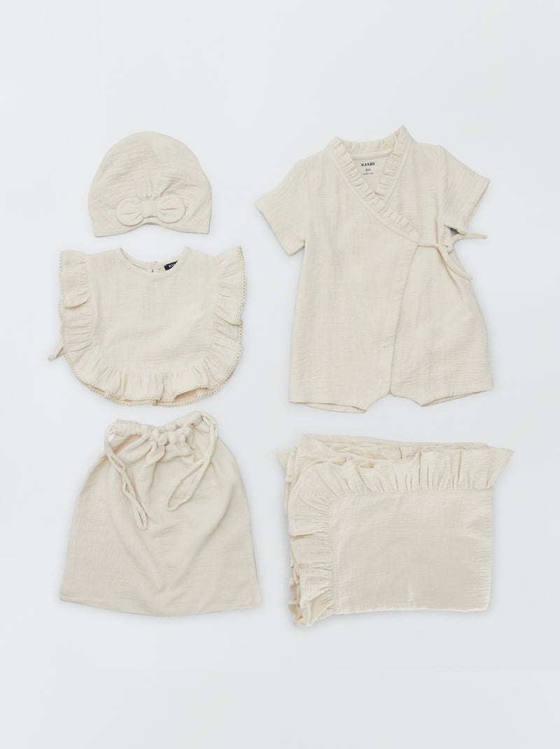 Box de naissance - 5 pièces Gris clair - Kiabi