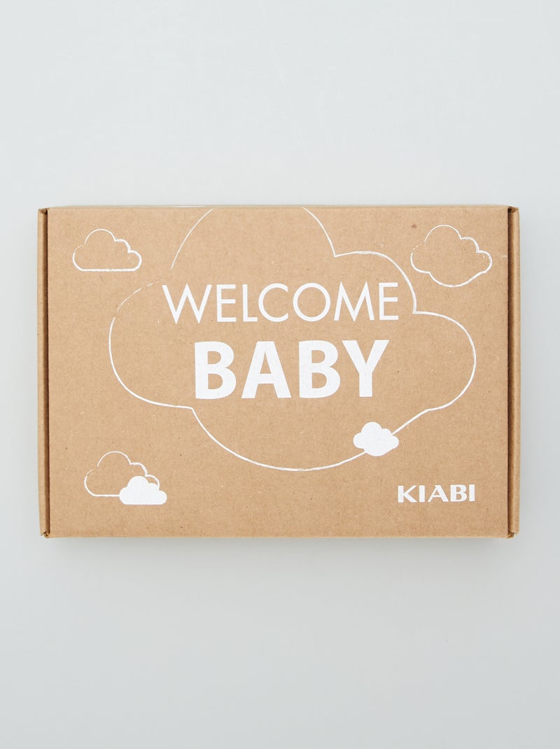 Box de naissance 'Welcome Baby' - 5 pièces Blanc - Kiabi