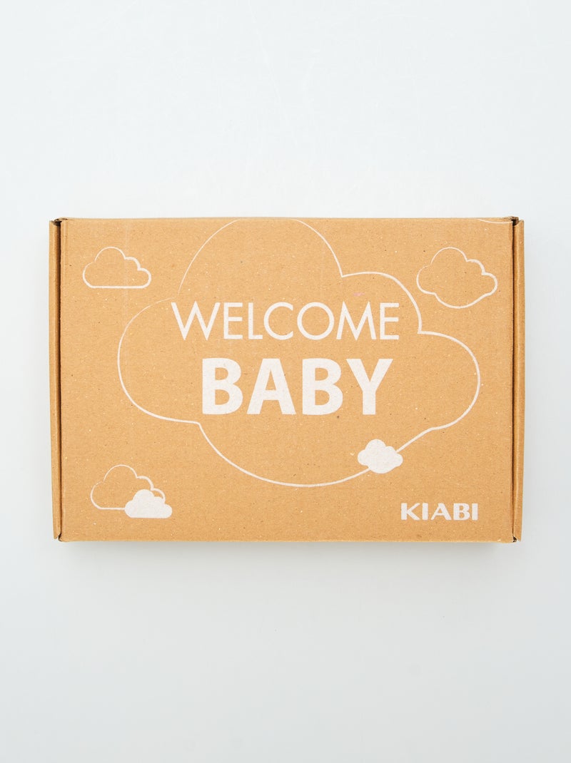 Box de naissance 'Welcome Baby' - 5 pièces Vert - Kiabi