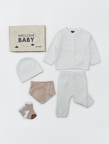 Box de naissance 'Welcome Baby' 5 pièces - Mixte - Kiabi