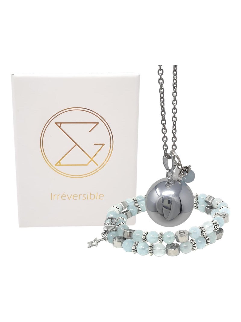 Box grossesse - Bola et bracelet d'allaitement - Aigue marine Bleu - Kiabi