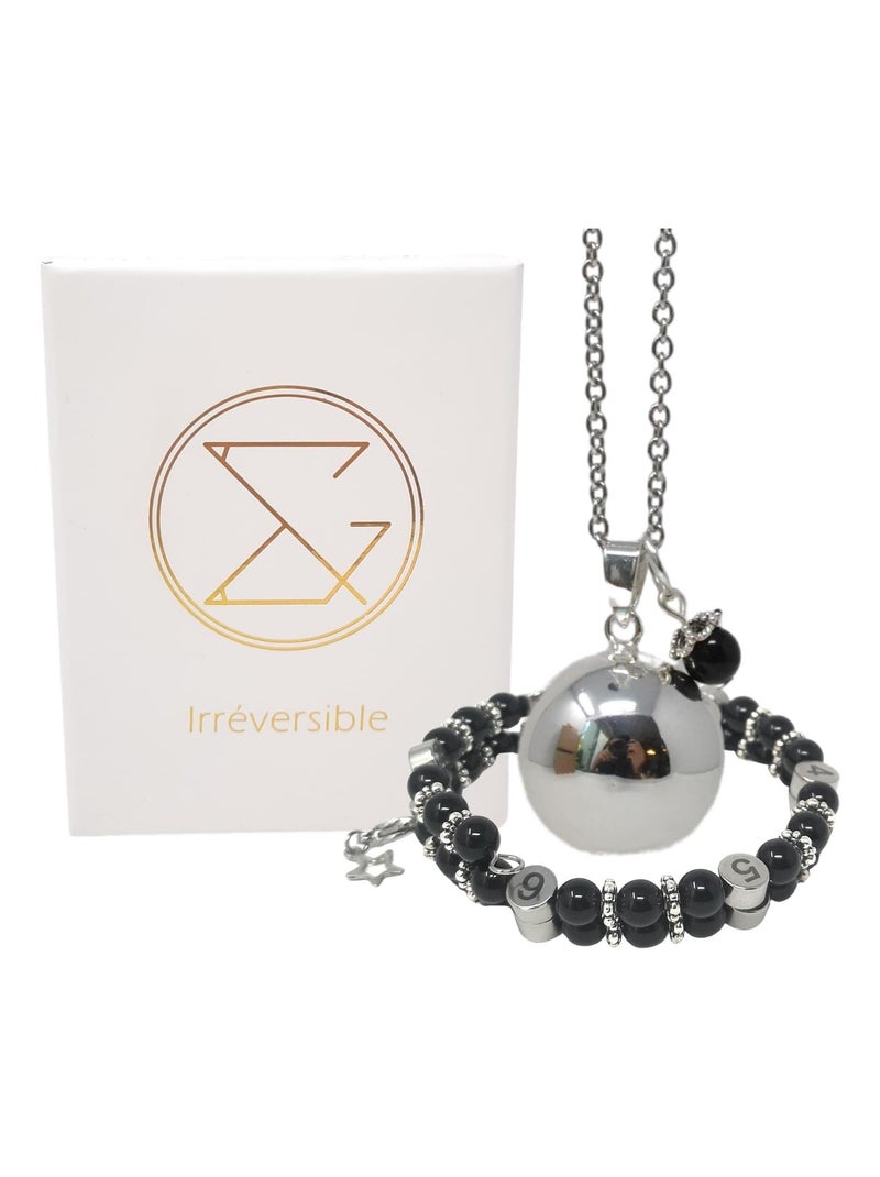 Box grossesse - Bola et bracelet d'allaitement -  Obsidienne Noir - Kiabi