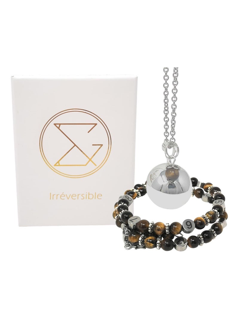 Box grossesse - Bola et bracelet d'allaitement - Œil du tigre Marron - Kiabi