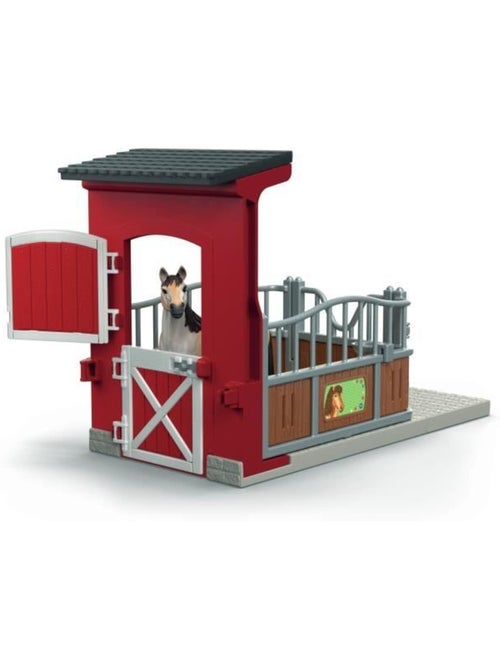 Box pour jument mustang avec figurine et accessoires - schleich farm world - Kiabi