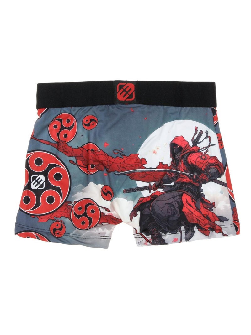 Boxer à Imprimés Garçon Freegun Rouge - Kiabi