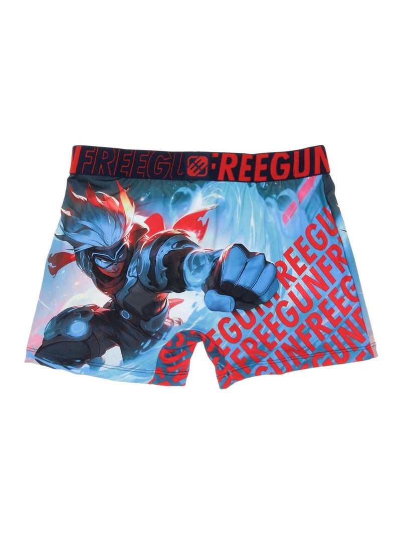Boxer à Imprimés Homme Freegun Rouge - Kiabi