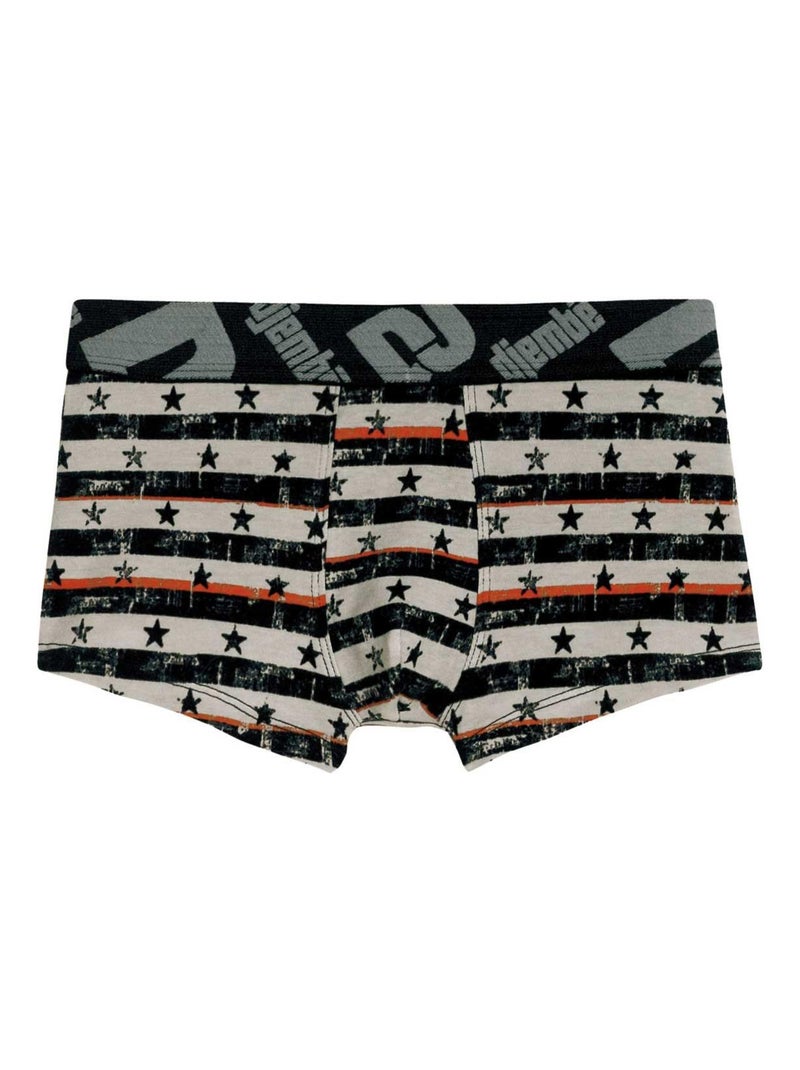 Boxer Boy imprimé Grungy by Djembé - Pomm'Poire Multicolore - Kiabi
