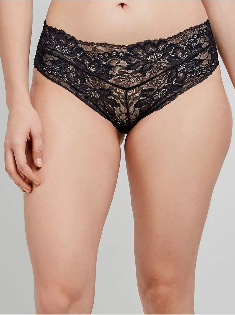 Boxer brésilien en dentelle Noir - Kiabi