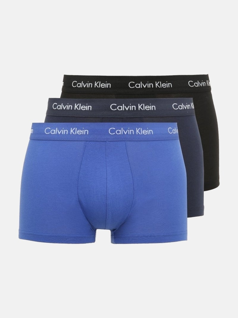 Boxer Calvin Klein pack x3 Bleu Noir - Kiabi