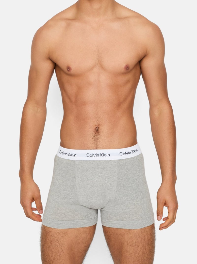 Boxer Calvin Klein pack x3 Noir Gris - Kiabi