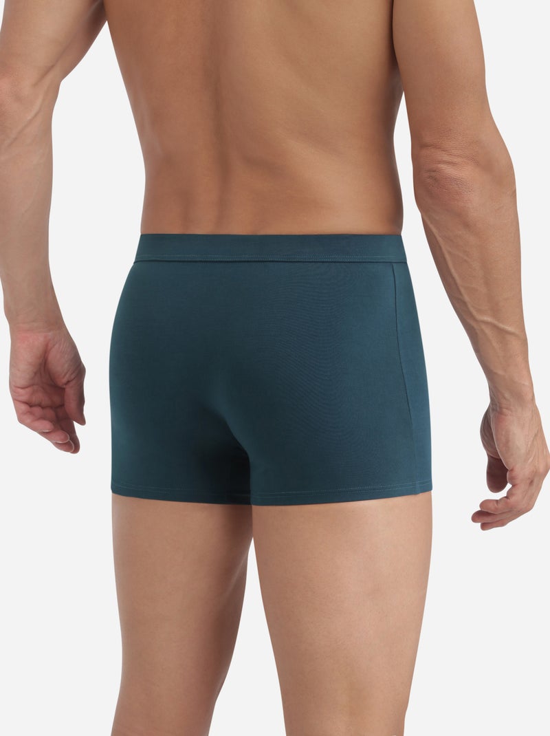 Boxer Classic Coton Vert forêt - Kiabi