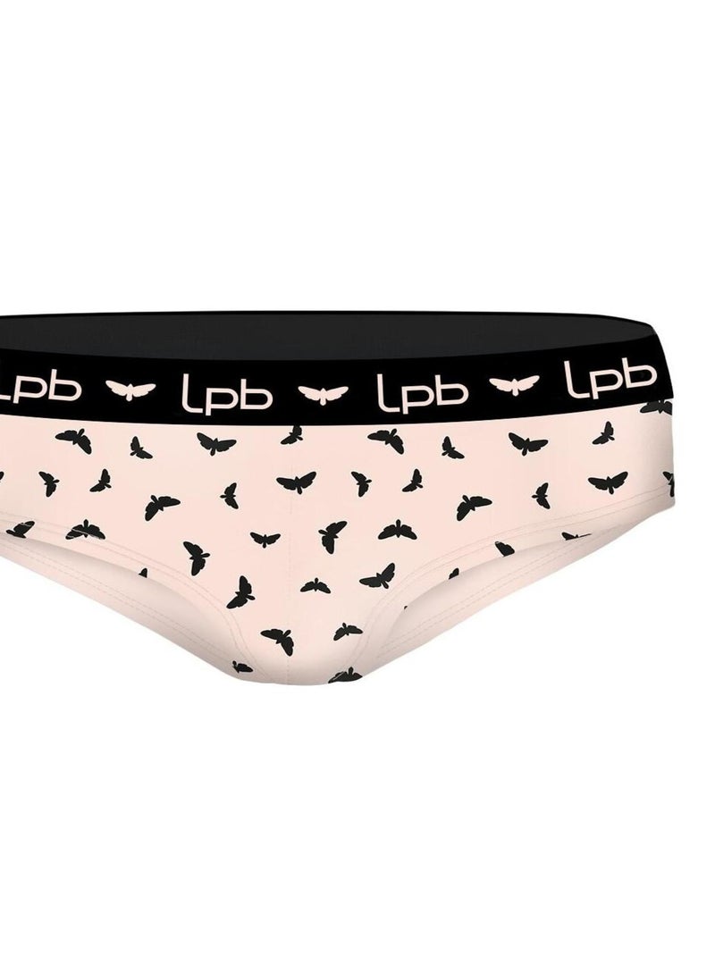 Boxer coton fille imprimé lpb Les P'tites Bombes Beige - Kiabi