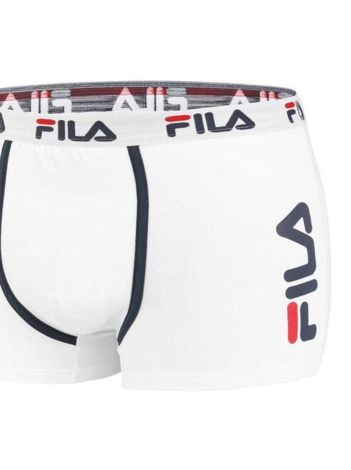 Boxer Coton homme Fila 5040 Blanc Fila - Kiabi Boxer Coton homme Fila 5040 Blanc Fila - Kiabi