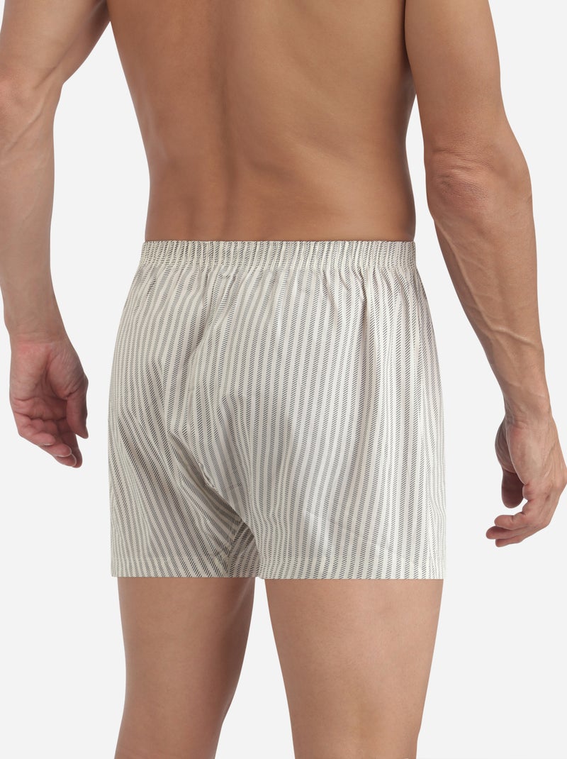 Boxer Coton Stretch Blanc - Kiabi