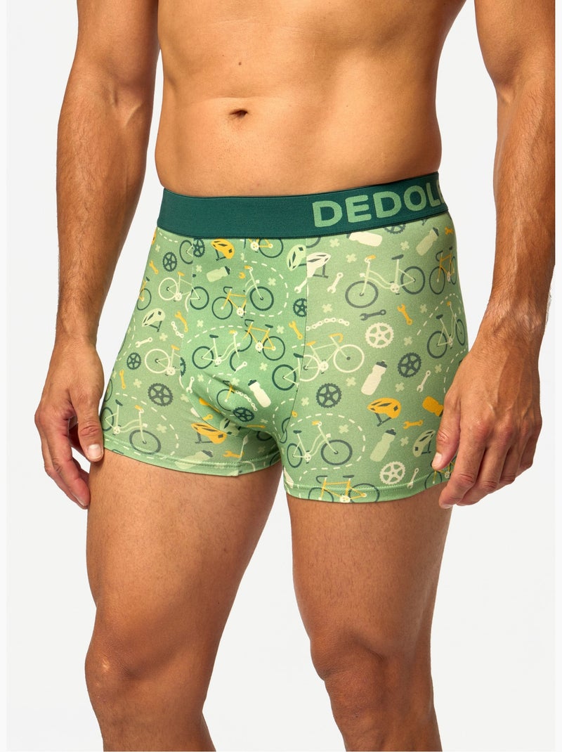 Boxer Court Homme Cyclisme Vert - Kiabi