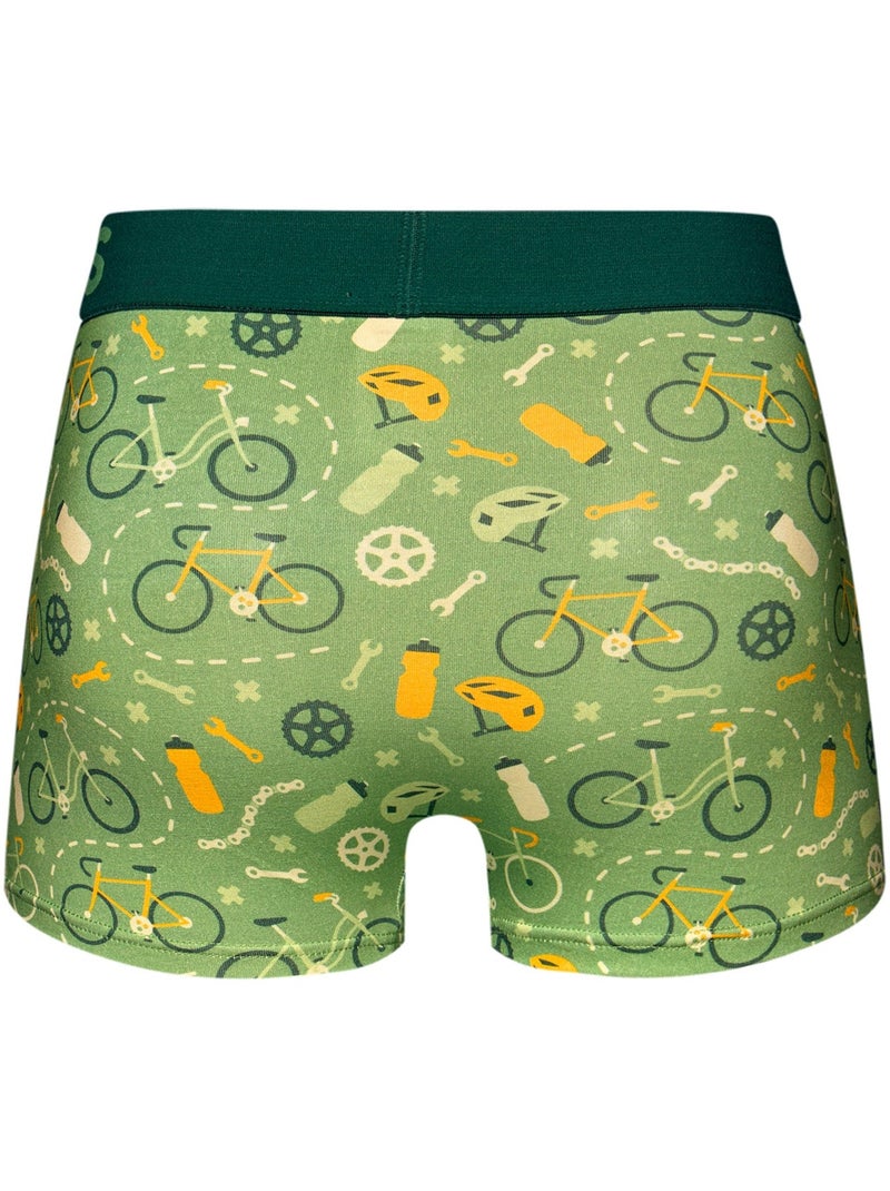 Boxer Court Homme Cyclisme Vert - Kiabi