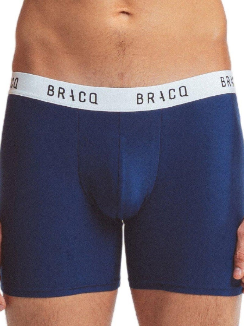 Boxer court homme en coton Basic Range Bleu - Kiabi