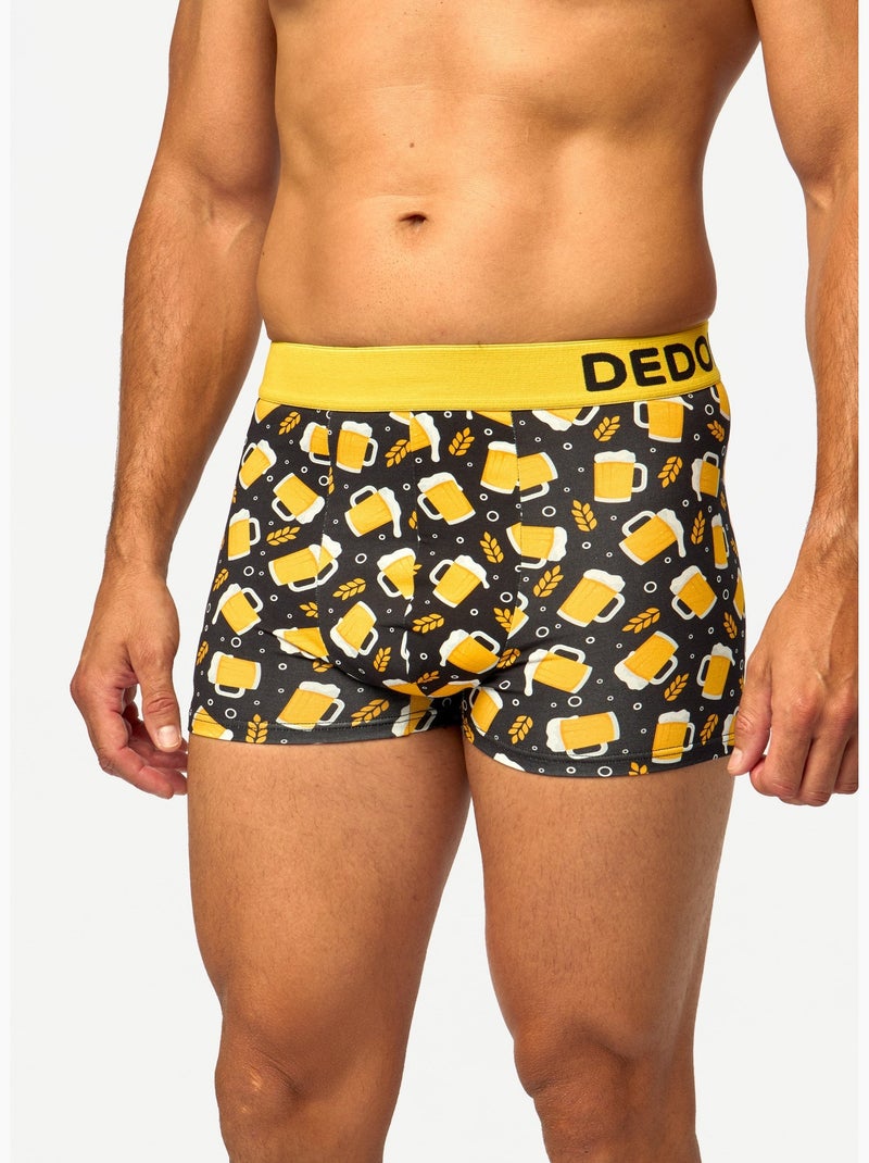 Boxer Court Homme Mousse Savoureuse Jaune - Kiabi